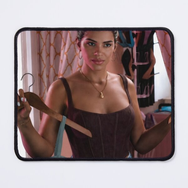 Item preview, Stylish Latina Fashionista Realistic Portrait - Wardrobe Dilemma Chic designed and sold by Billy Morfo™.