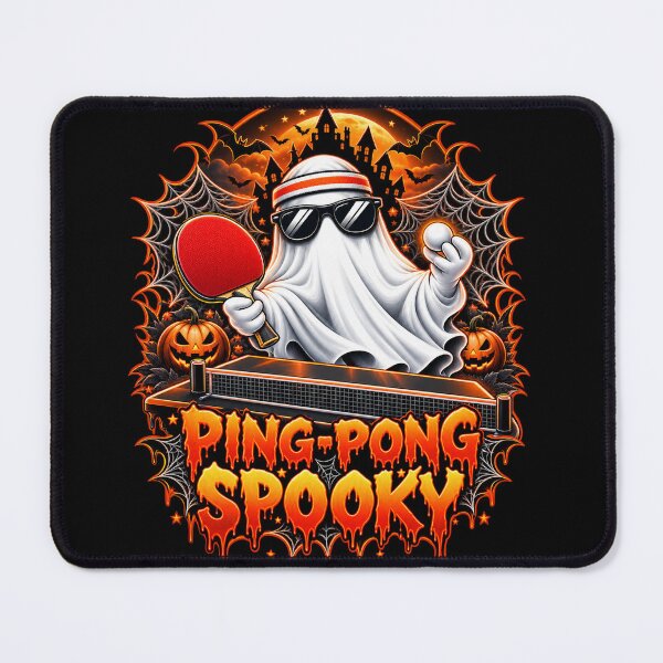 Item preview, Halloween Spooky Ping Pong Ghost – Funny Table Tennis Design designed and sold by PolgaCraft.