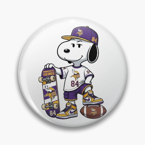 Item preview, Snoopy Minnesota Football Skater Fan Art designed and sold by gaygamonzo.
