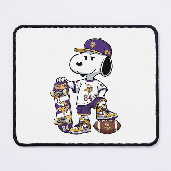 Item preview, Snoopy Minnesota Football Skater Fan Art designed and sold by gaygamonzo.