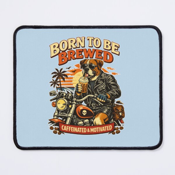 Item preview, Boxer Dog Born To Be Brewed designed and sold by DIGOR shop.