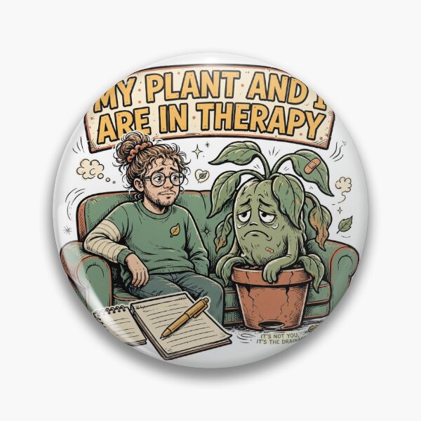 Item preview, My Plant And I Are In Therapy Funny Millennial T-Shirt designed and sold by Hearth & Hue.