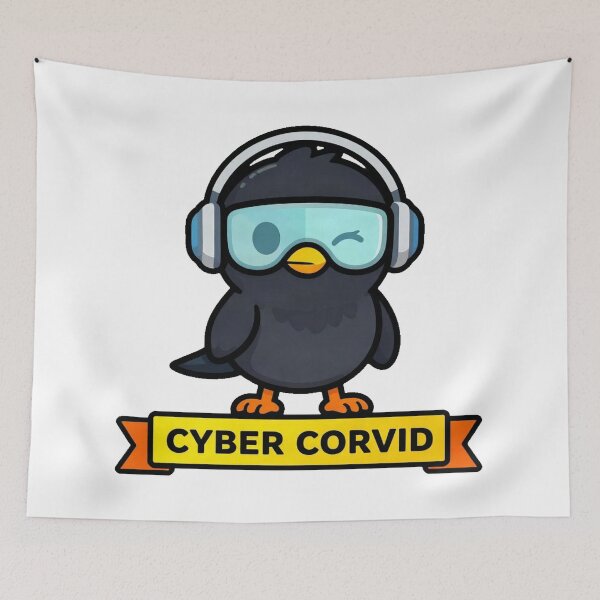 Item preview, Futuristic Cyberpunk Crow Glitch Hacker designed and sold by Arc2020.