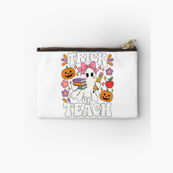 Item preview, Trick or Teach Retro Ghost Groovy Halloween Teacher Funny designed and sold by TiaraHans.