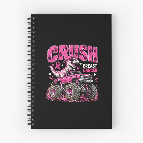 Item preview, Pink Dinosaur Monster Truck for Breast Cancer Awareness designed and sold by LeonellDavy.