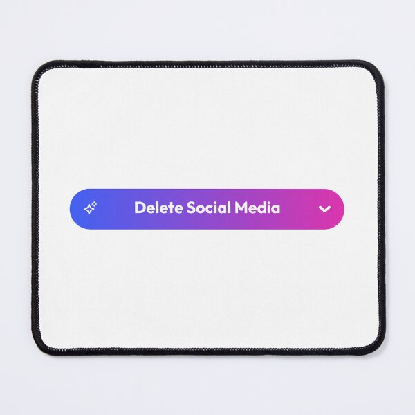 Item preview, Digital Detox – Delete Social Media Unplug Button designed and sold by AnnSign.