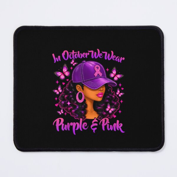 Item preview, Pink and Purple Awareness Portrait with Butterflies designed and sold by LeonellDavy.