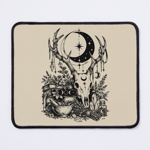 Item preview, Moonlit Stag Skull designed and sold by bapupa.