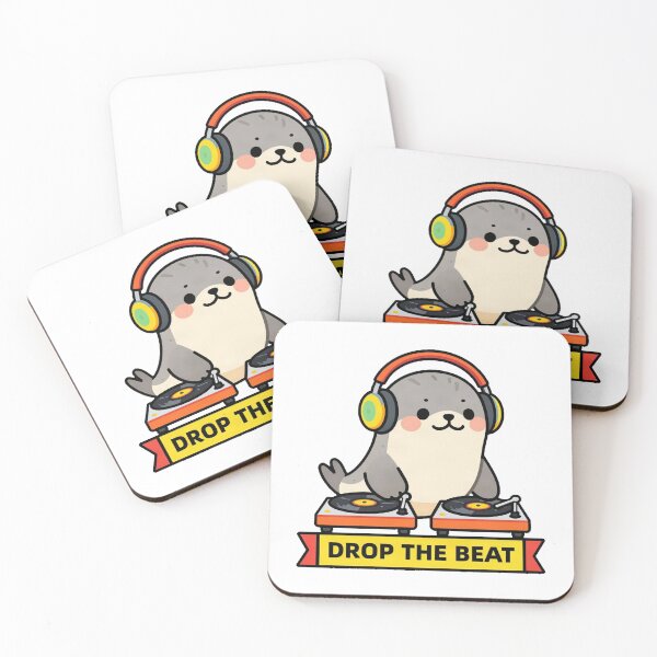 Item preview, Retro DJ Seal Party Beats designed and sold by Arc2020.