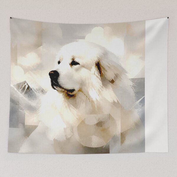 Item preview, A Contemporary Canine Study Great Pyrenees dog designed and sold by Helios Be. Lavsh.