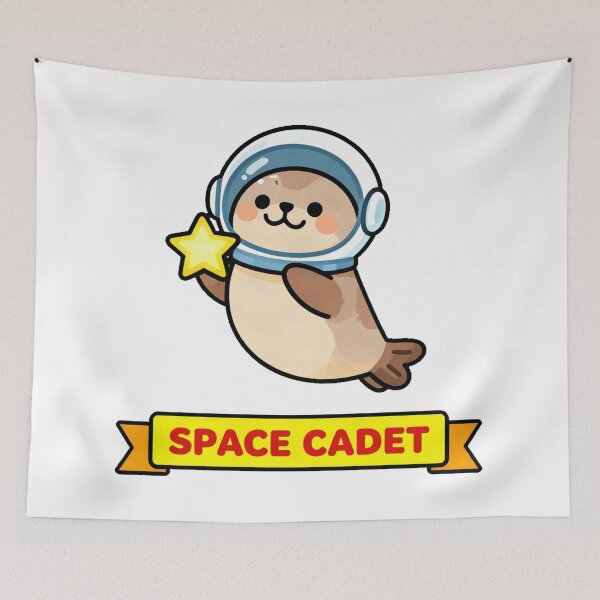 Item preview, Astronaut Seal Floating In Space designed and sold by Arc2020.