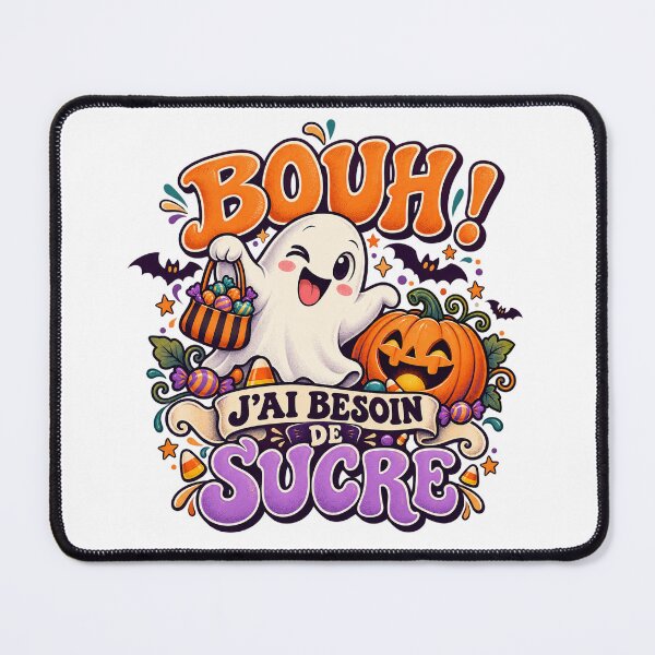 Item preview, Boo I Need Sugar – Funny French Halloween Ghost Design designed and sold by Gino64.
