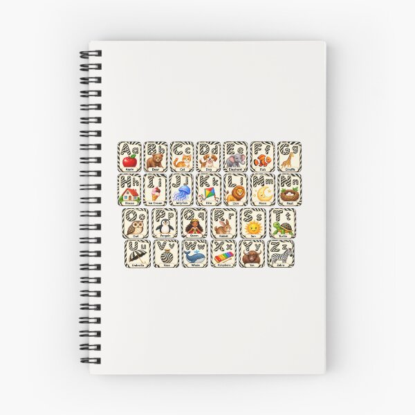 Item preview, Wild ABC Adventures – Zebra Print Animal Alphabet designed and sold by annenambiro.
