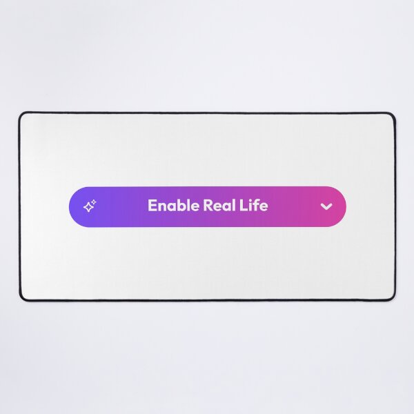 Item preview, Digital Detox – Enable Real Life Modern Button designed and sold by AnnSign.