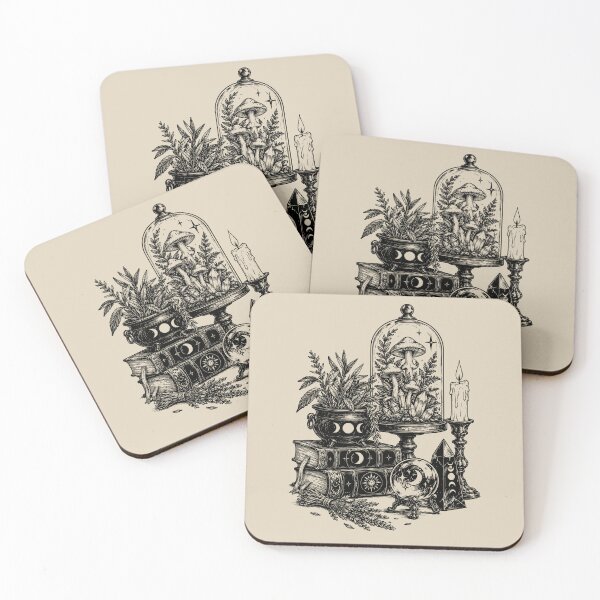 Item preview, Monochrome Witchy Altar designed and sold by bapupa.