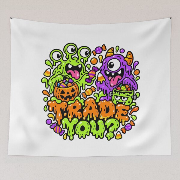 Item preview, Trade You Cute Halloween Candy Monster Friends designed and sold by Thai Vibe Studio.