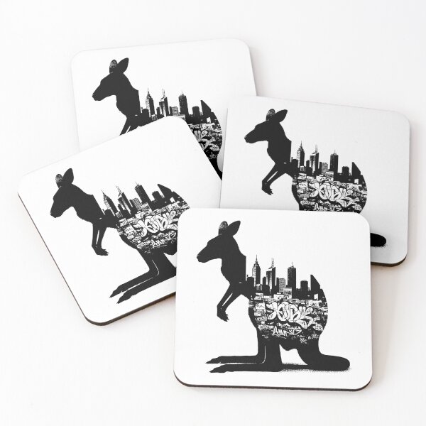 Item preview, Kangaroo Grafitti Urban Tattoo designed and sold by Creative-Flo.