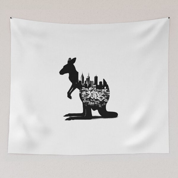 Item preview, Kangaroo Grafitti Urban Tattoo designed and sold by Creative-Flo.