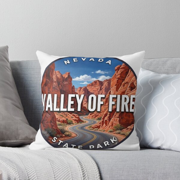 Item preview, Valley of Fire State Park Nevada Scenic Road Round Badge Sticker designed and sold by DetourDgn.