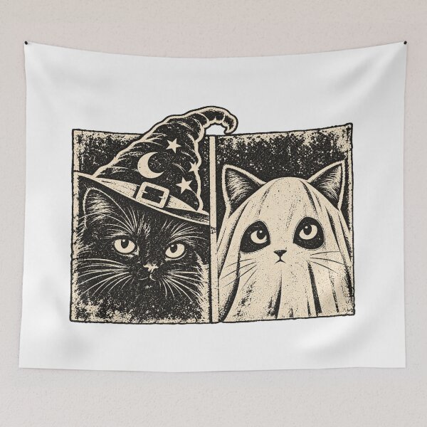 Item preview, Vintage Witch Ghost Kitty designed and sold by Phil Ben.