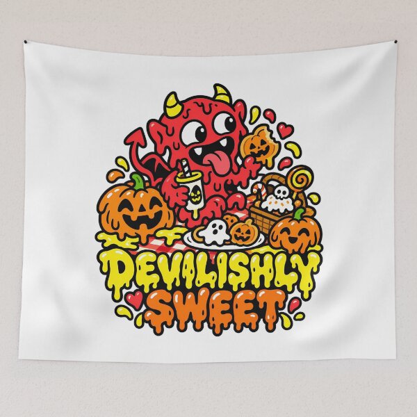 Item preview, Devilishly Sweet Cute Little Devil Halloween designed and sold by Thai Vibe Studio.