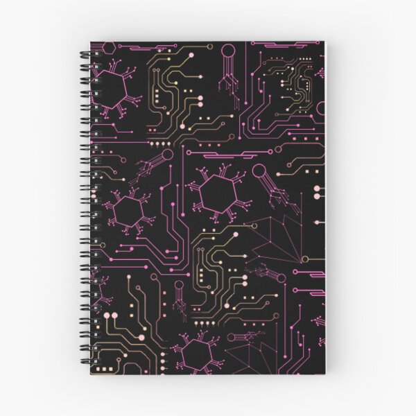 Item preview, Girly cute pink Circuit Board Tech Pattern designed and sold by DesignYourWaystore.
