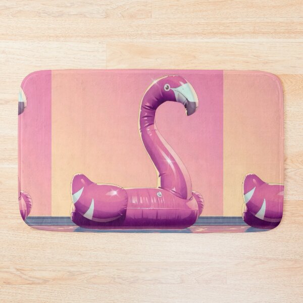 Item preview, Inflatable Pink Flamingo Pool Float Vector Art - Ultimate Summer Chill designed and sold by Billy Morfo™.