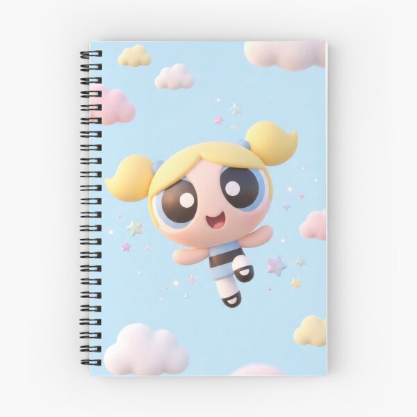 Item preview, Cute Blonde Heroine 3D Clay Render - Flying in Pastel Clouds designed and sold by Billy Morfo™.