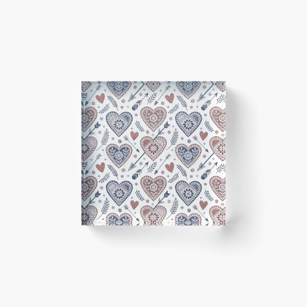 Item preview, Nordic Heart & Arrow Motifs | Scandinavian Romantic Design designed and sold by Shuga-Design.