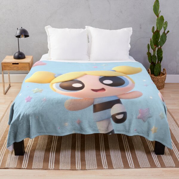 Item preview, Cute Blonde Heroine 3D Clay Render - Flying in Pastel Clouds designed and sold by Billy Morfo™.