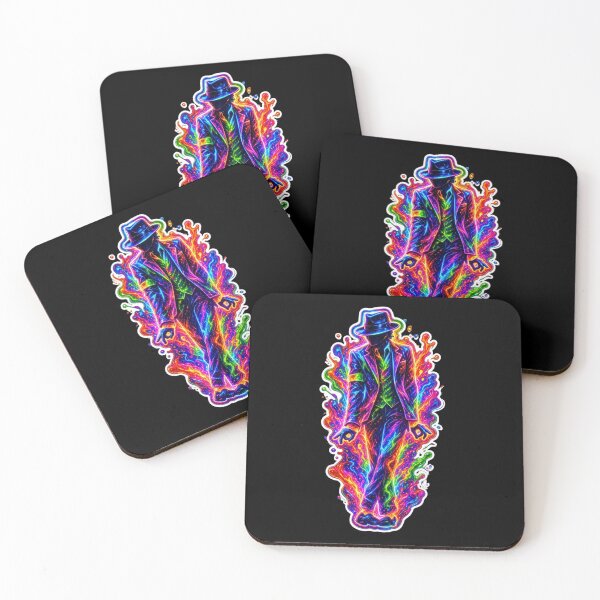 Item preview, Michael Jackson Neon Rainbow Pop Art Legend designed and sold by ExploreAura Studio.
