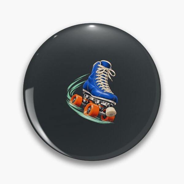 Item preview, Blue Quad Roller Skate – Dynamic Skating Illustration designed and sold by astersgraphics.