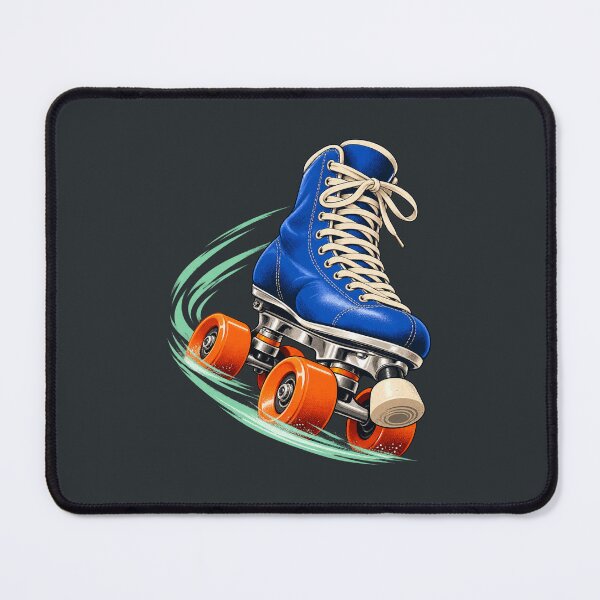 Item preview, Blue Quad Roller Skate – Dynamic Skating Illustration designed and sold by astersgraphics.