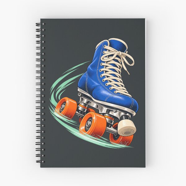 Item preview, Blue Quad Roller Skate – Dynamic Skating Illustration designed and sold by astersgraphics.