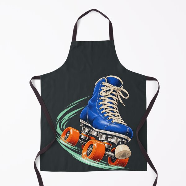 Item preview, Blue Quad Roller Skate – Dynamic Skating Illustration designed and sold by astersgraphics.