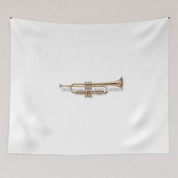 Item preview, Minimalist Brass Trumpet with Quote designed and sold by NiftyWrx.