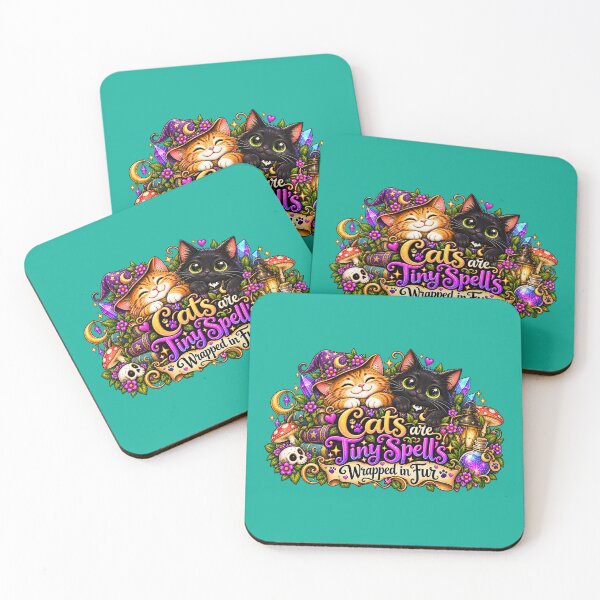 Item preview, Cats are Tiny Spells designed and sold by Loula the Nerd Goblin.