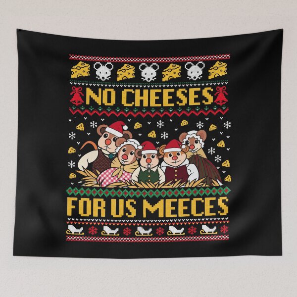 Item preview, No Cheeses For Us Meeces The Muppet Christmas Carol Mice Ugly Sweater designed and sold by yashuna.