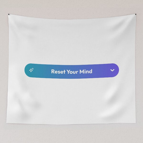 Item preview, Digital Detox – Reset Your Mind Modern Button designed and sold by AnnSign.