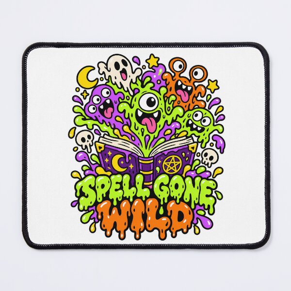 Item preview, Spell Gone Wild Magic Book Halloween Monsters designed and sold by Thai Vibe Studio.