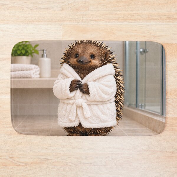 Item preview, Cozy Bathrobe Echidna designed and sold by Sillytoe.