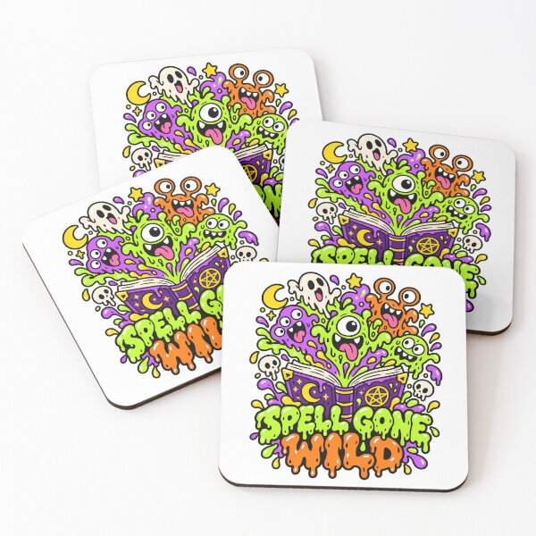 Item preview, Spell Gone Wild Magic Book Halloween Monsters designed and sold by Thai Vibe Studio.