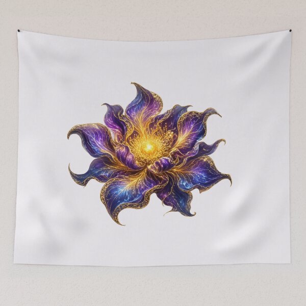 Item preview, Luminous fantasy flower blossom designed and sold by design-rebell.