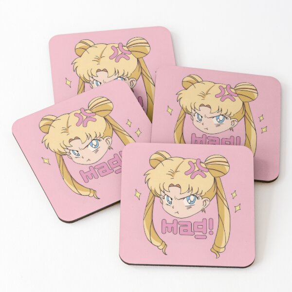 Item preview, Angry Blonde Anime Girl Retro Aesthetic - Mad Moods Sticker designed and sold by Billy Morfo™.