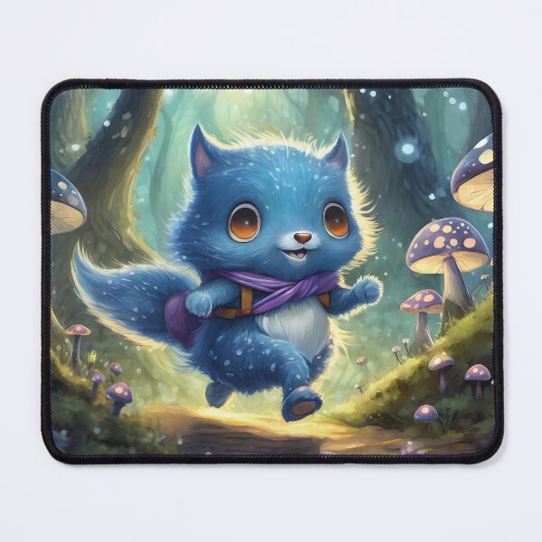Item preview, Blue creature in the enchanted forest designed and sold by Claudia-Evans.