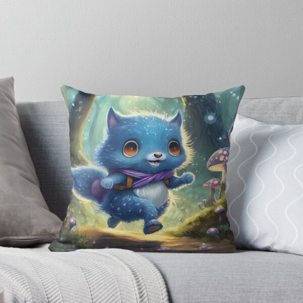 Item preview, Blue creature in the enchanted forest designed and sold by Claudia-Evans.