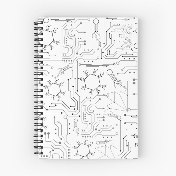 Item preview, Black and white Circuit Board Tech Pattern designed and sold by DesignYourWaystore.