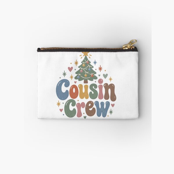 Item preview, Cousin Crew Groovy Retro Letters with Christmas Tree designed and sold by Watercolorsart.