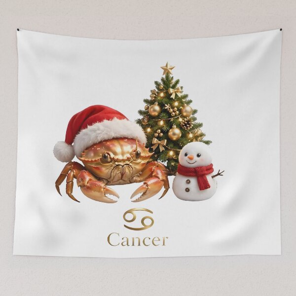 Item preview, Cancer Zodiac Realistic Crab Christmas Gift designed and sold by Zodiac Celestial Art.