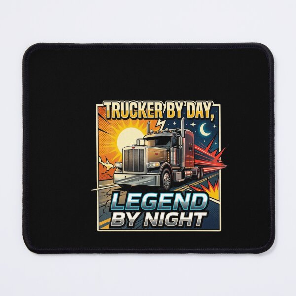 Item preview, Trucker By Day Legend By Night Semi Truck Driver designed and sold by YASSINE HZ.